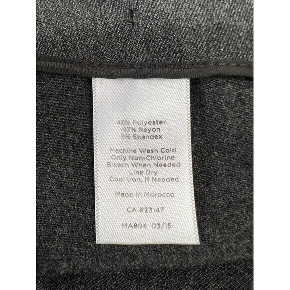 Talbots Petites Charcoal Gray Stretch Dress Pants Side Zipper - Women's 14 P - Picture 6 of 11